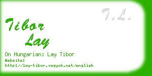 tibor lay business card